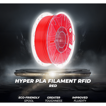 Creality 1.75mm Hyper Series PLA RFID Filament - Red 1Kg | 3301010402