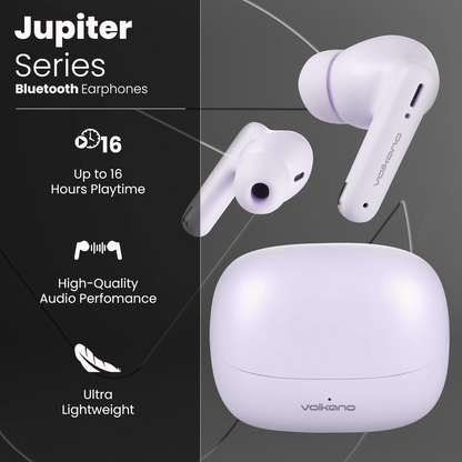 Volkano Jupiter Series TWS Earphones - Pastel Purple | VK-1158-PP