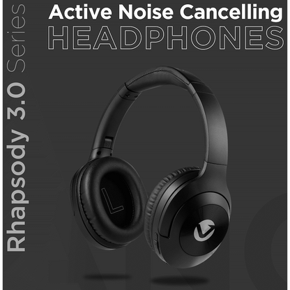 Volkano Rhapsody 3.0 Series Active Noise Cancelling BT Headphones | VK-2006-BK[V3]