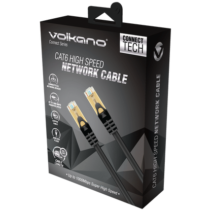 Volkano Connect Series CAT6 Network Cable 3m | VK-20182-BK