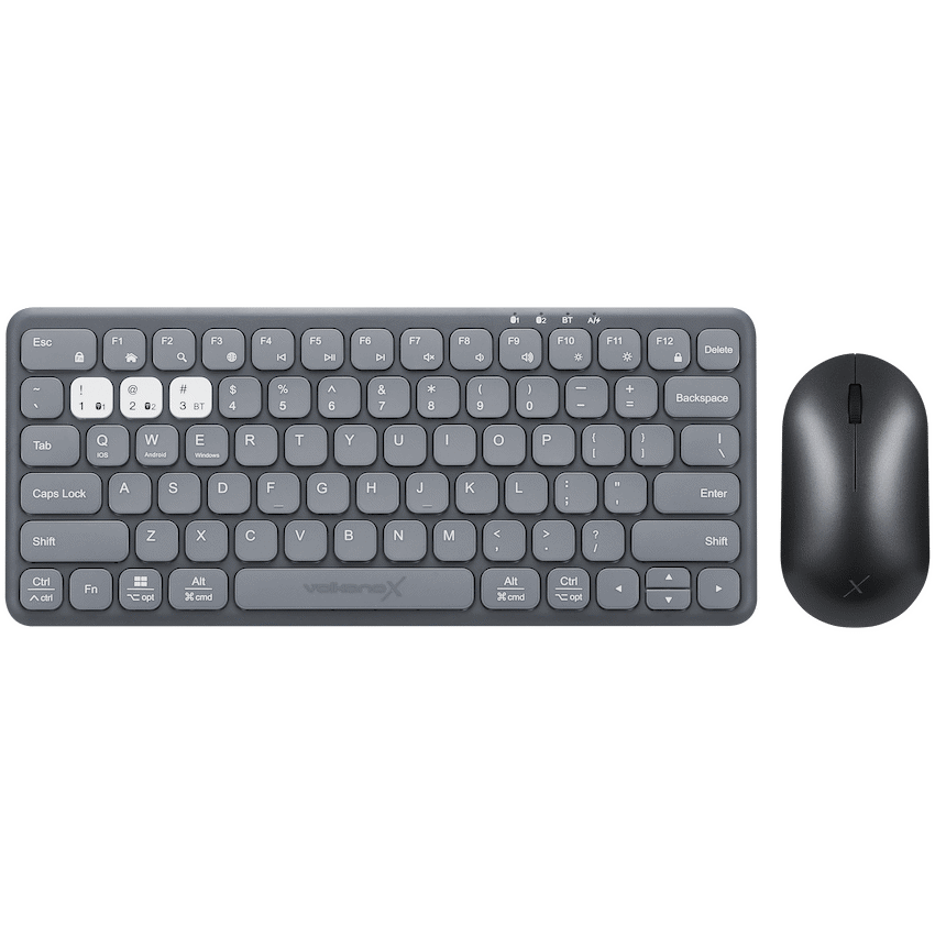 VolkanoX Blaze Bluetooth Wireless Keyboard and Mouse Combo - Graphite | VKX-210-GT