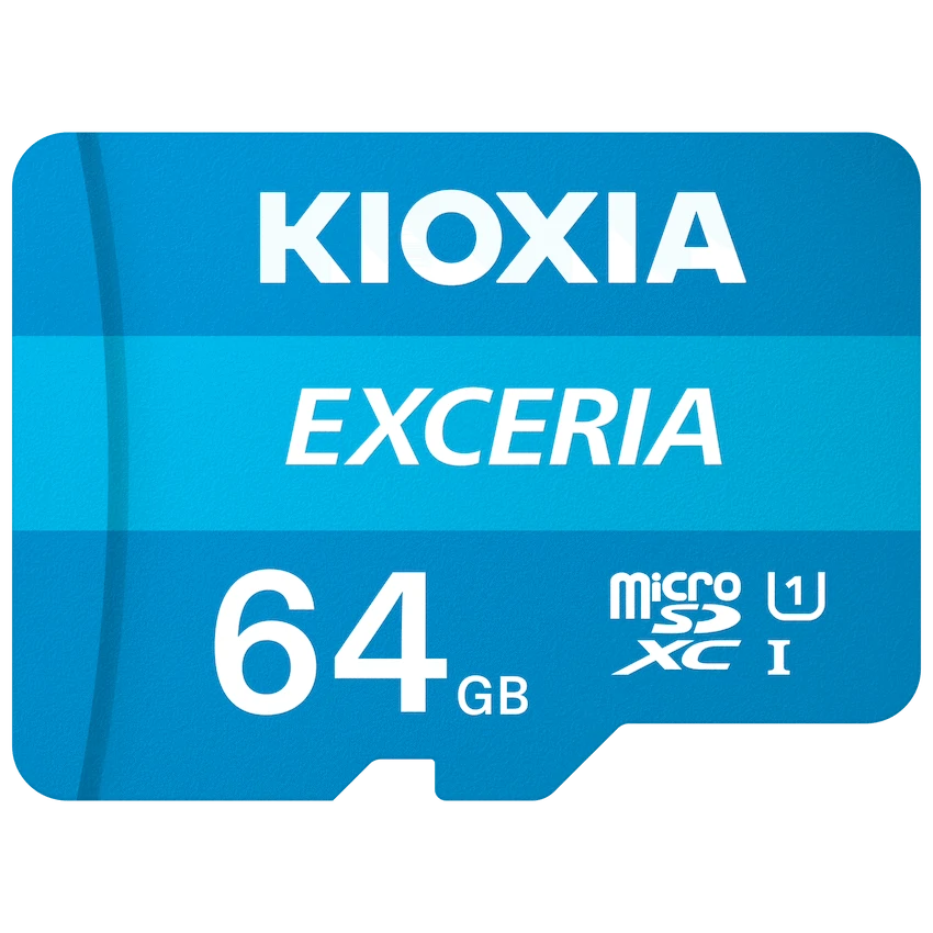 Kioxia Exceria 64GB MicroSDXC Class 10 UHS-I U1 Memory Card | LMEX1L064GG2
