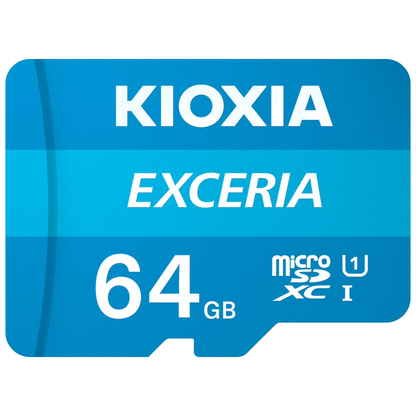 Kioxia Exceria 64GB MicroSDXC Class 10 UHS-I U1 Memory Card | LMEX1L064GG2
