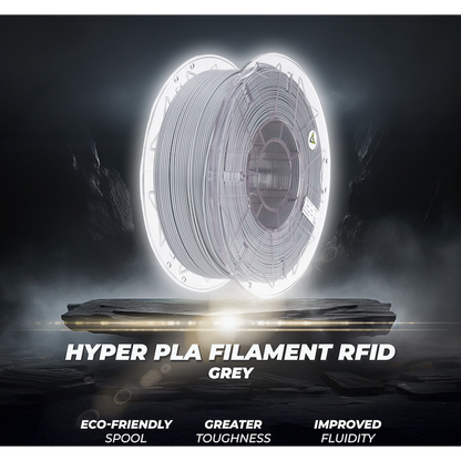 Creality 1.75mm Hyper Series PLA RFID Filament - Grey 1Kg | 3301010466