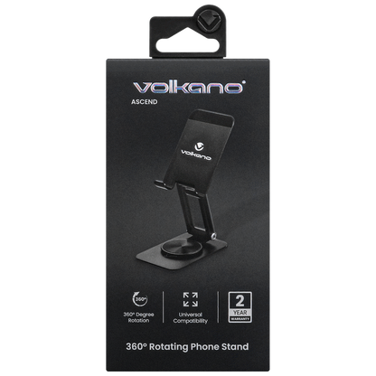 Volkano Ascend Series 360deg Rotating Phone Stand - Black | VK-6400-BK