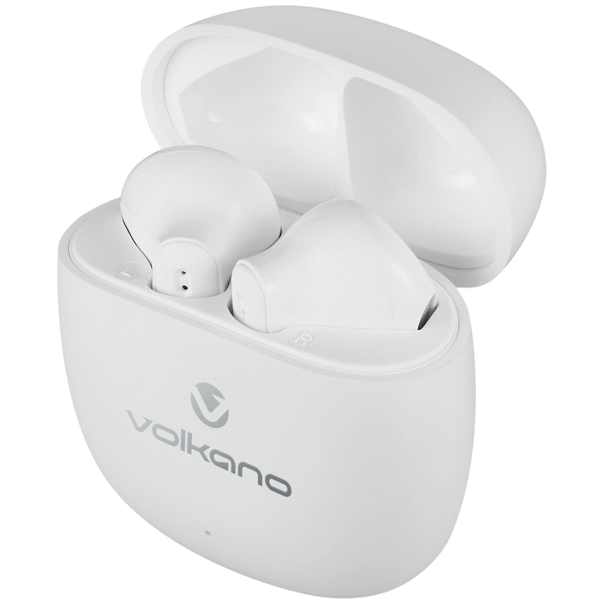 Volkano Sleek Series TWS Earphones - White | VK-1153-WT
