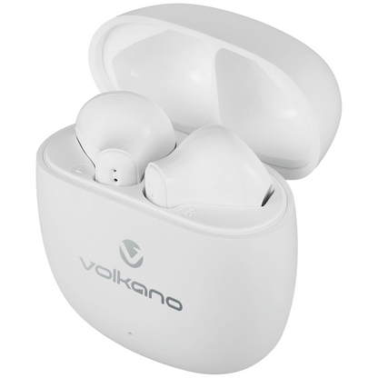 Volkano Sleek Series TWS Earphones - White | VK-1153-WT