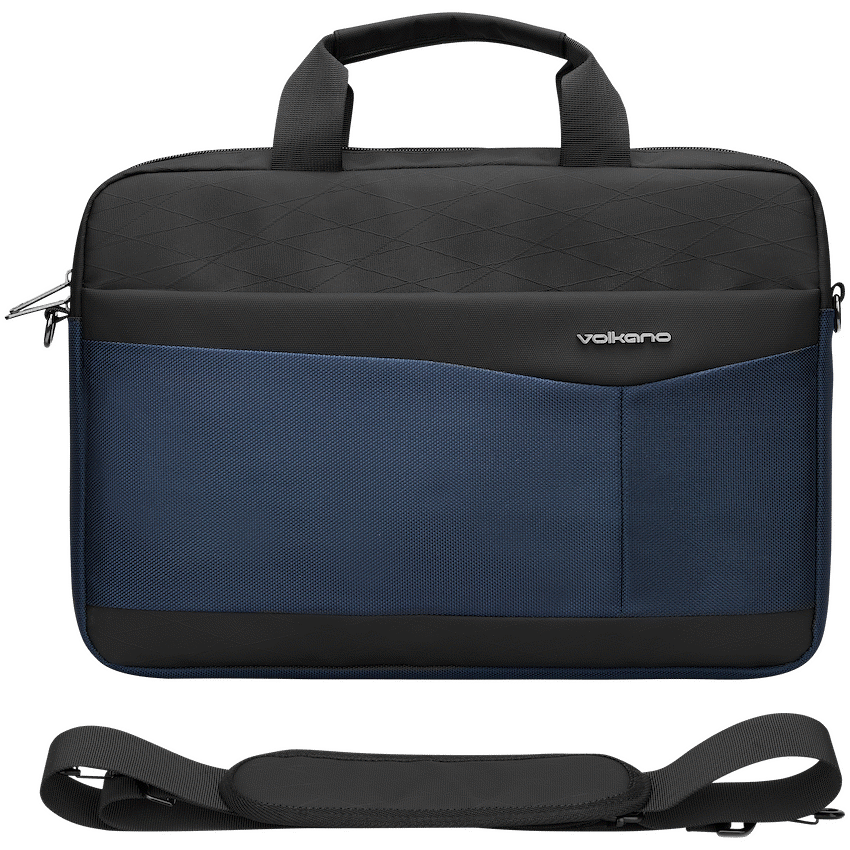 Volkano Seismic 15.6" Laptop Shoulder Bag Blk/Nvy | VK-9180-BKNV