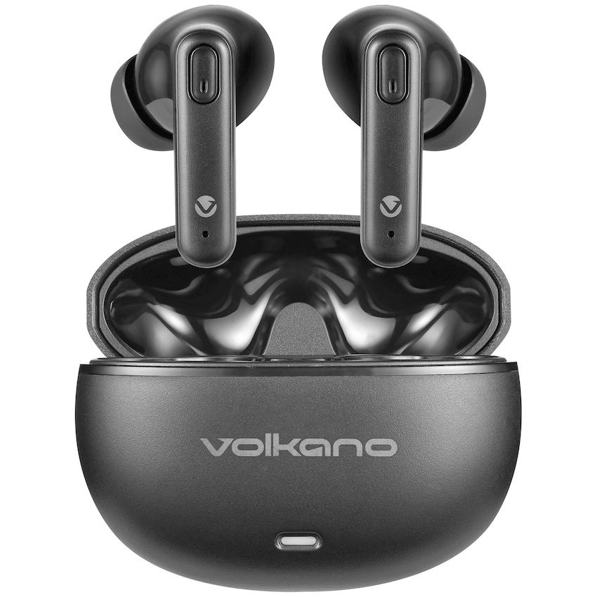Volkano Pulse Series True Wireless Earphones with Charging Case - Black | VK-1164-BK