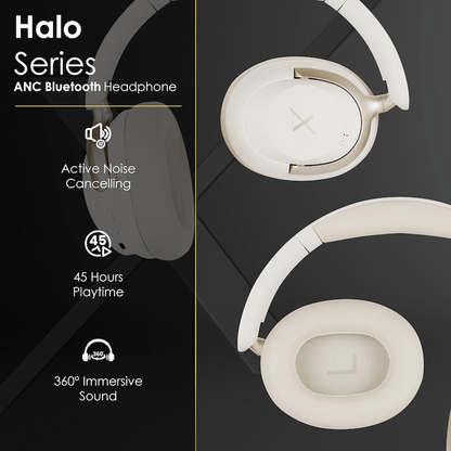VolkanoX Halo ANC Bluetooth Headphone - Nude | VKX-2009-ND