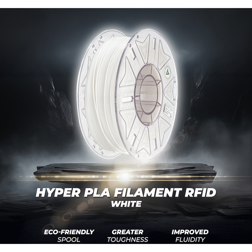 Creality 1.75mm Hyper Series PLA RFID Filament - White 1Kg | 3301010405