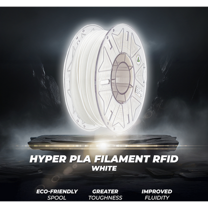 Creality 1.75mm Hyper Series PLA RFID Filament - White 1Kg | 3301010405