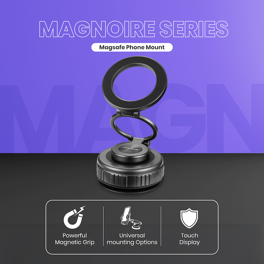 Volkano Magnoire Series Magsafe Phone Mount - Black | VK-5038-BK