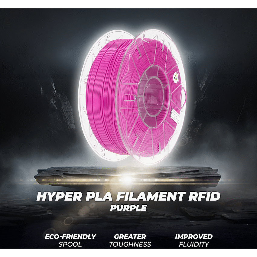 Creality 1.75mm Hyper Series PLA RFID Filament - Purple 1Kg | 3301010460