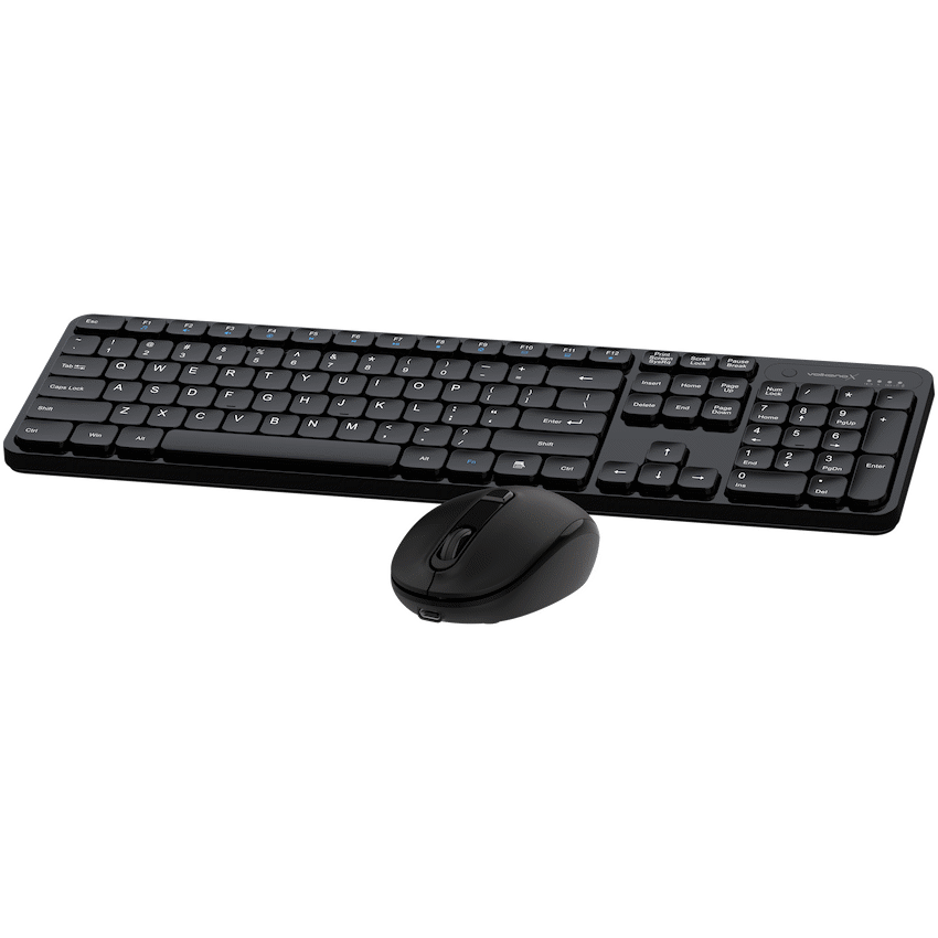 VolkanoX Garnet Bluetooth Wireless Keyboard and Mouse Combo - Black | VKX-20008-BK