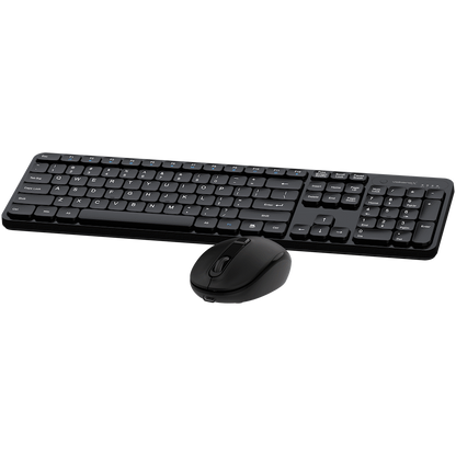 VolkanoX Garnet Bluetooth Wireless Keyboard and Mouse Combo - Black | VKX-20008-BK