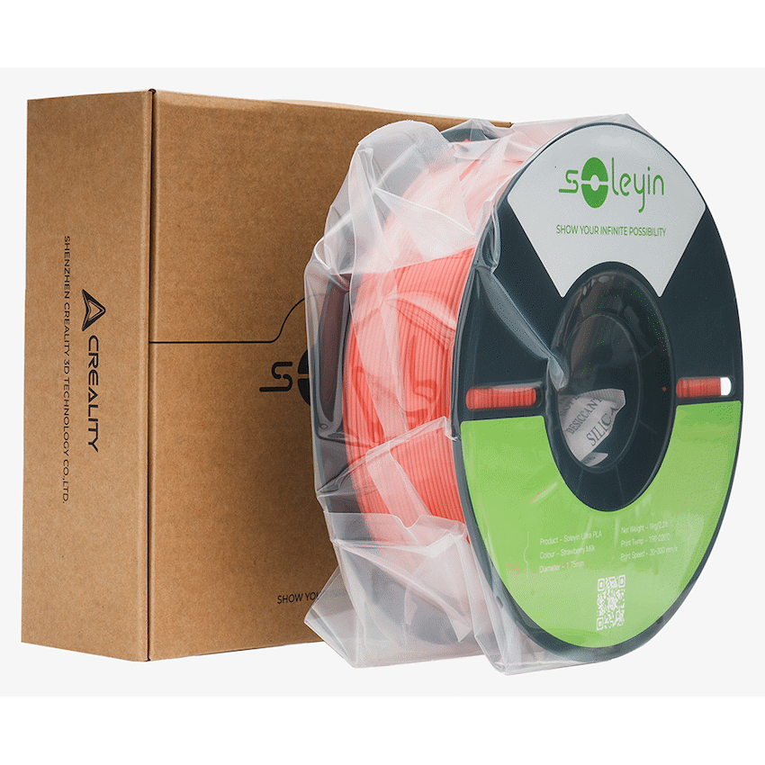 Creality 1.75mm Soleyin Ultra PLA Filament - Strawberry Milk 1Kg | 3301010510