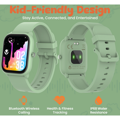 Volkano Vivo Series Kids Smart Watch - Sage Green | VK-5018-GN