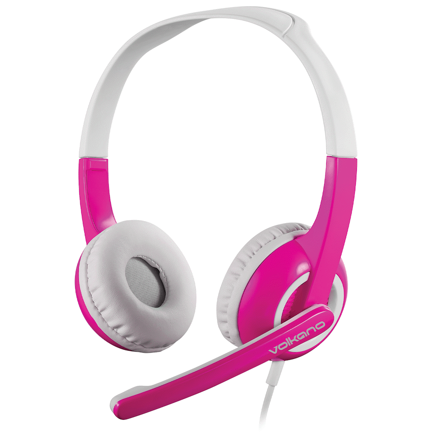Volkano Kids Chat Junior Series Headset with Mic - Pink | VK-6512-PK