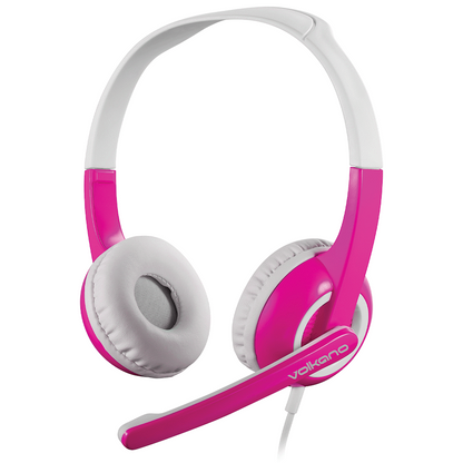 Volkano Kids Chat Junior Series Headset with Mic - Pink | VK-6512-PK