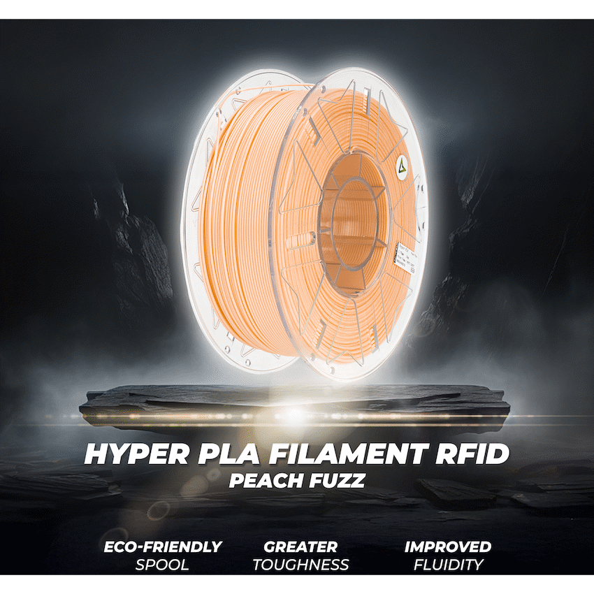 Creality 1.75mm Hyper Series PLA RFID Filament - Peach Fuzz 1Kg | 3301010462