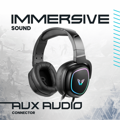 VX Gaming Thunder series Gaming Headset RGB | VX-242-BK