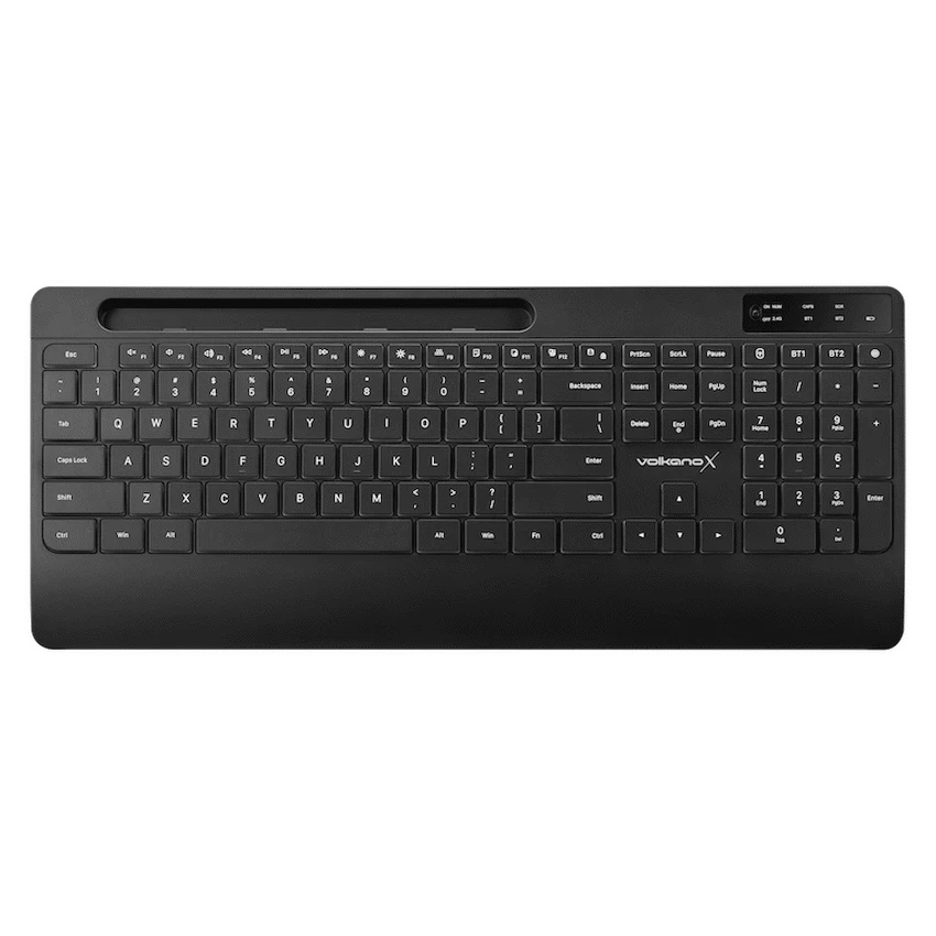 VolkanoX Gem Bluetooth Wireless Keyboard and Mouse - Black | VKX-20237-BK