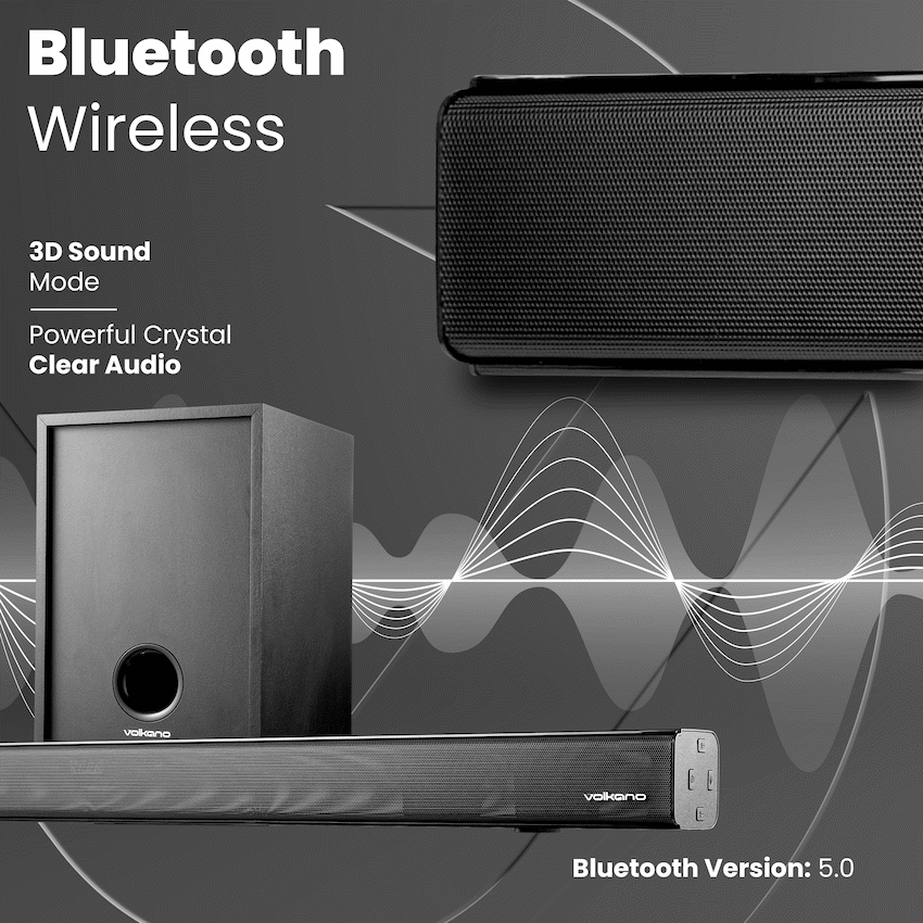 Volkano Turbulent Series 80w 2.1 Soundbar | VK-3905-2.1[V3]