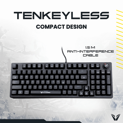VX Gaming Warborn RGB TKL Mechanical Keyboard | VX-231-BK
