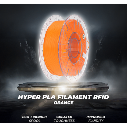 Creality 1.75mm Hyper Series PLA RFID Filament - Orange 1Kg | 3301010467
