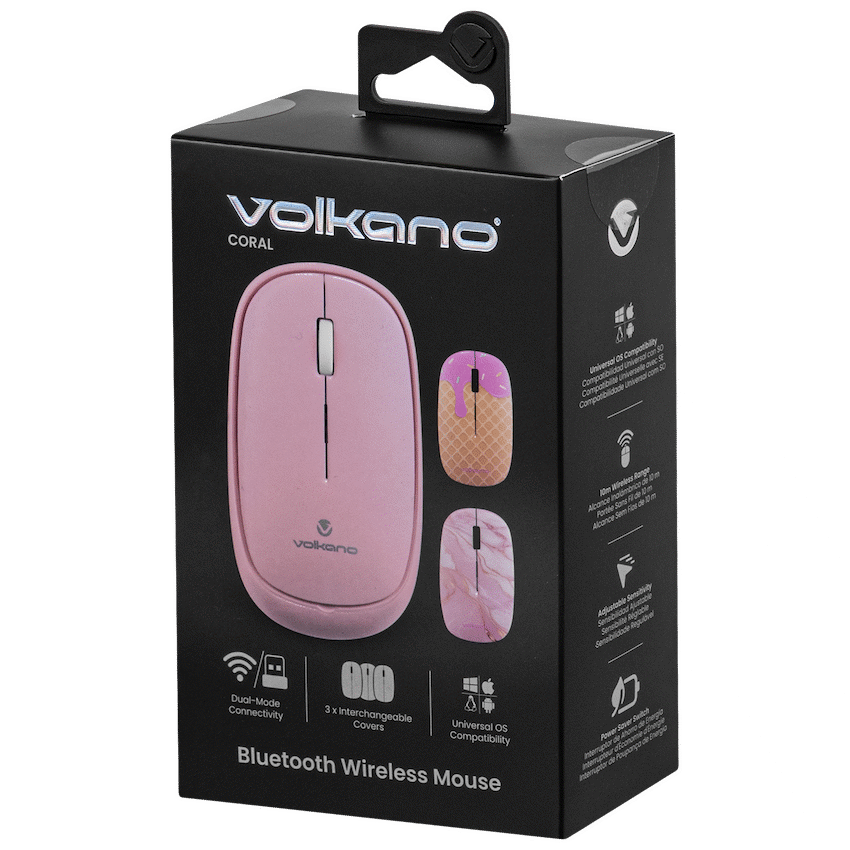Volkano Coral series Bluetooth Wireless Mouse - Pink | VK-20304-PK