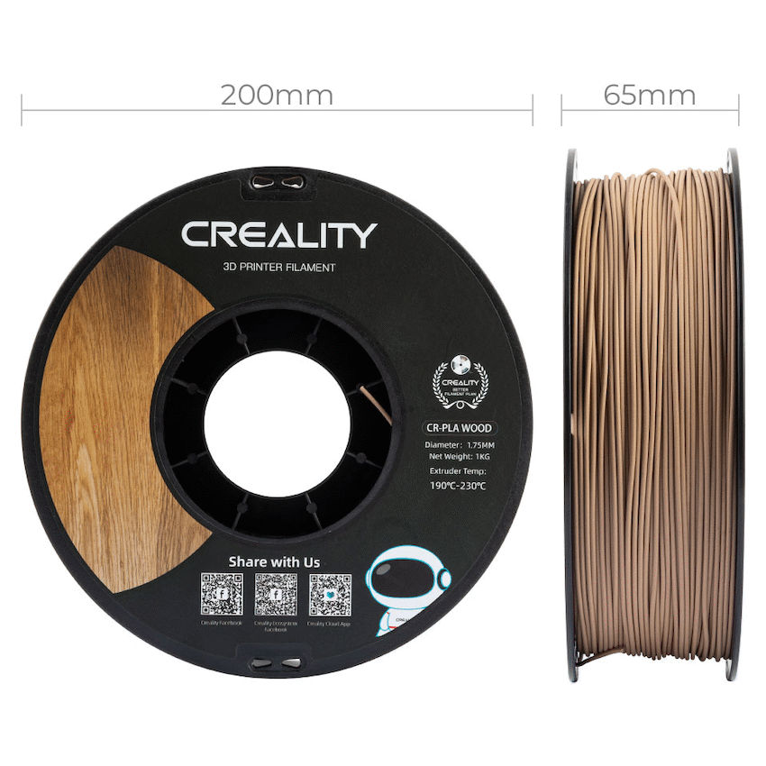 Creality 1.75mm PLA Wood Filament - White Pine 1Kg | 3301130001