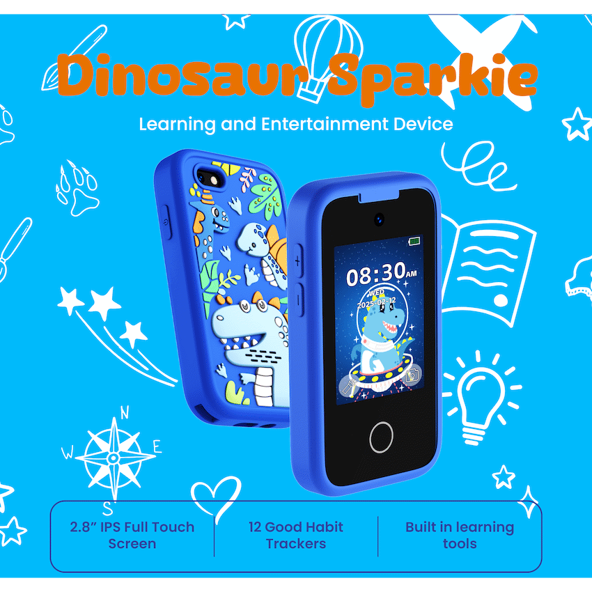Dinosaur Sparkie - Learning and Entertainment Device | VK-7415-BL