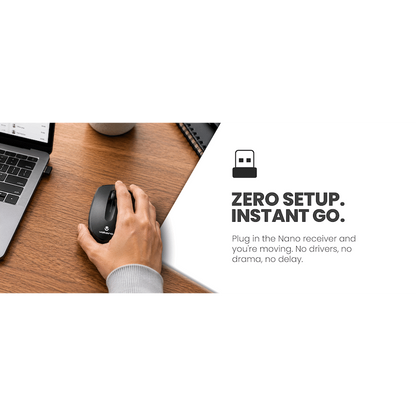 Volkano Focus Series Wireless Mouse | VK-20194-BK