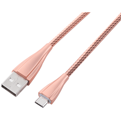 Volkano Fashion Series Micro USB Cable 1.8m - Rose Gold | VK-20060-RG