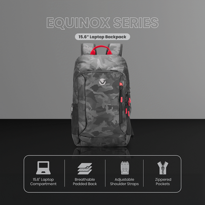 Volkano Equinox 15.6" Laptop Backpack - Black | VK-9135-BK