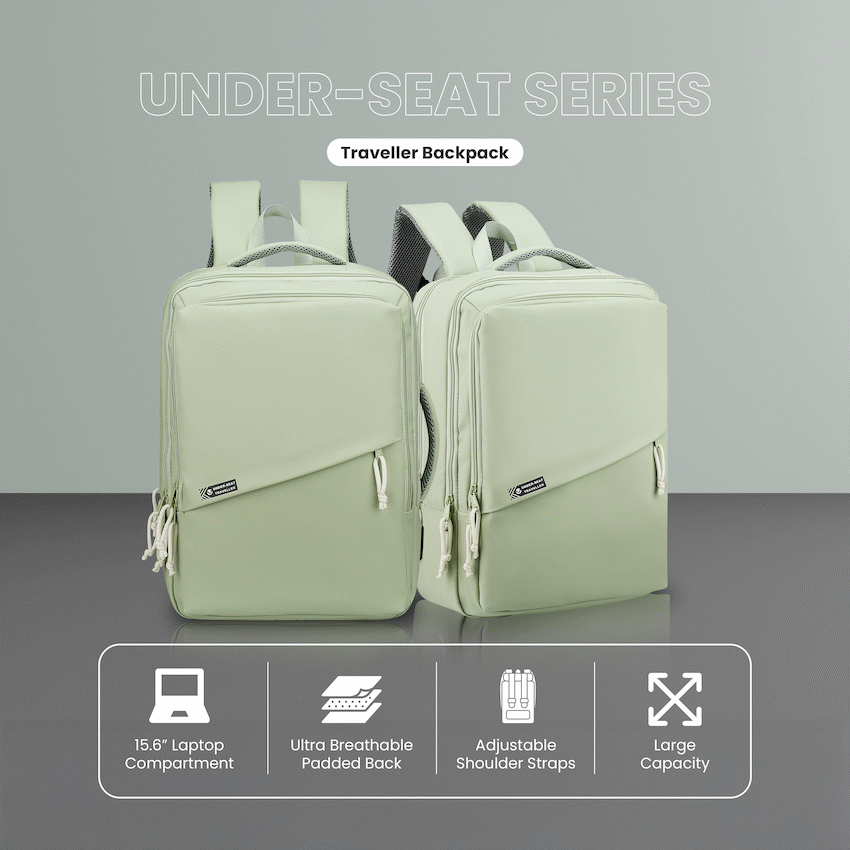 Volkano Under-Seat Traveller Backpack Mint | VK-9300-MT