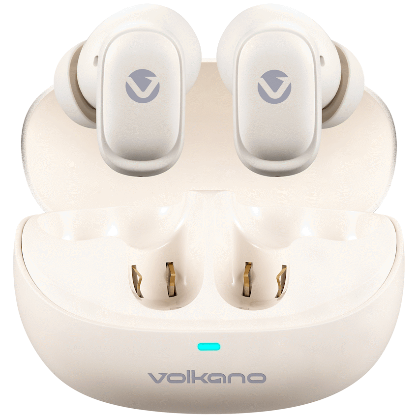 Volkano Sugar-Cube Active Noise-Cancelling True Wireless Earphones - Nude | VK-2222-ND