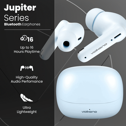 Volkano Jupiter Series TWS Earphones - Pastel Blue | VK-1158-PB