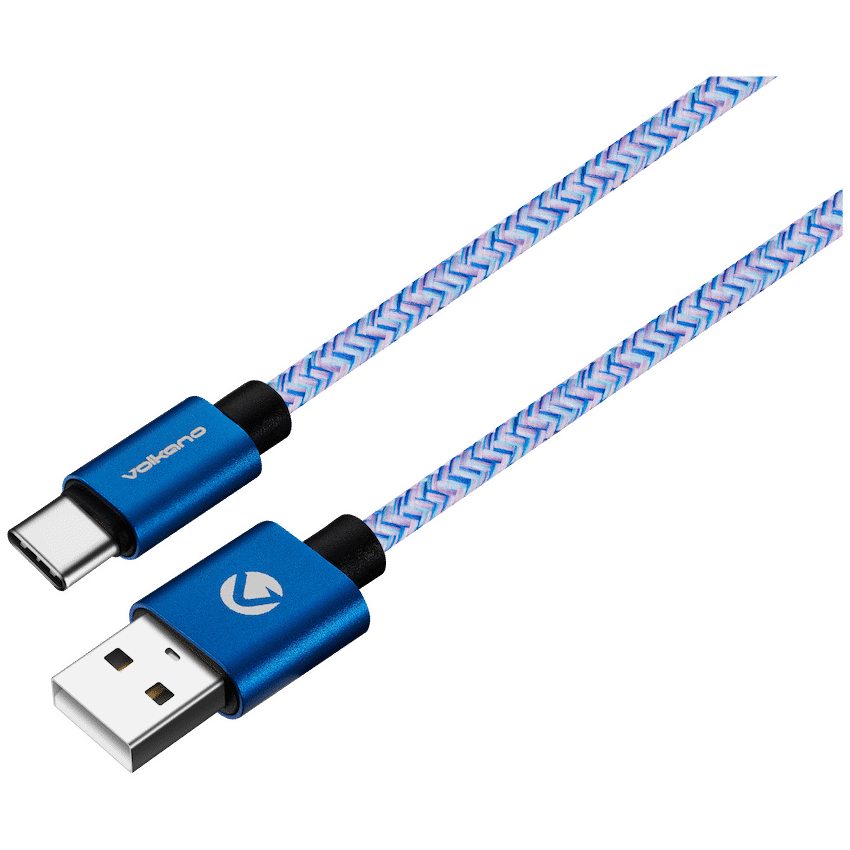 Volkano Fashion Series Micro USB Cable 1.8m - Sky Blue | VK-20060-SBL