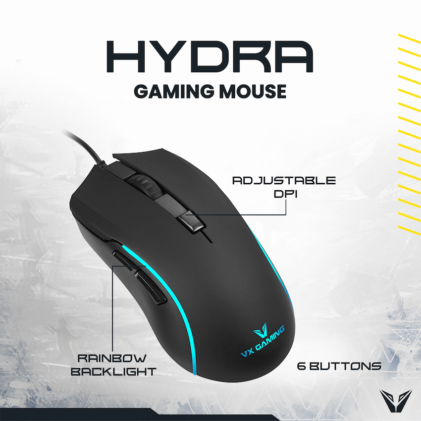 VX Gaming Hydra Series Gaming Mouse | VX-212-BK