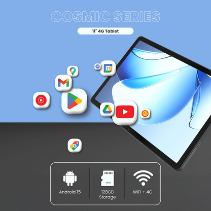 Volkano Cosmic Series 11" 4G Tablet | VK-5400-BK