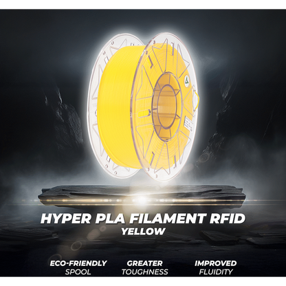Creality 1.75mm Hyper Series PLA RFID Filament - Yellow 1Kg | 3301010469