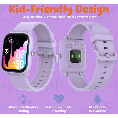 Volkano Vivo Series Kids Smart Watch - Lilac Purple | VK-5018-PR