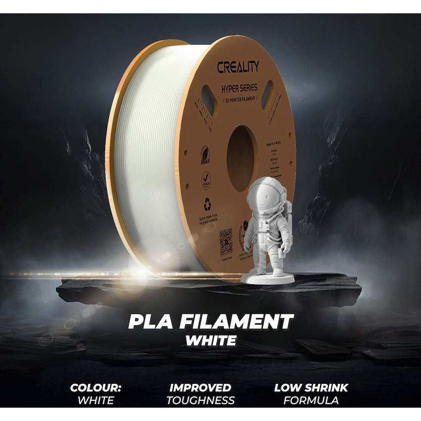 Creality 1.75mm Hyper Series PLA High-Speed Filament - White 1Kg | 3301010335