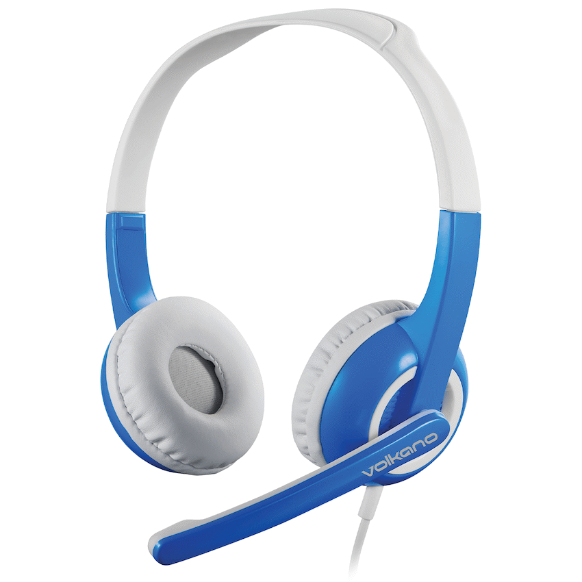 Volkano Kids Chat Junior series headset with mic - Blue | VK-6512-BL
