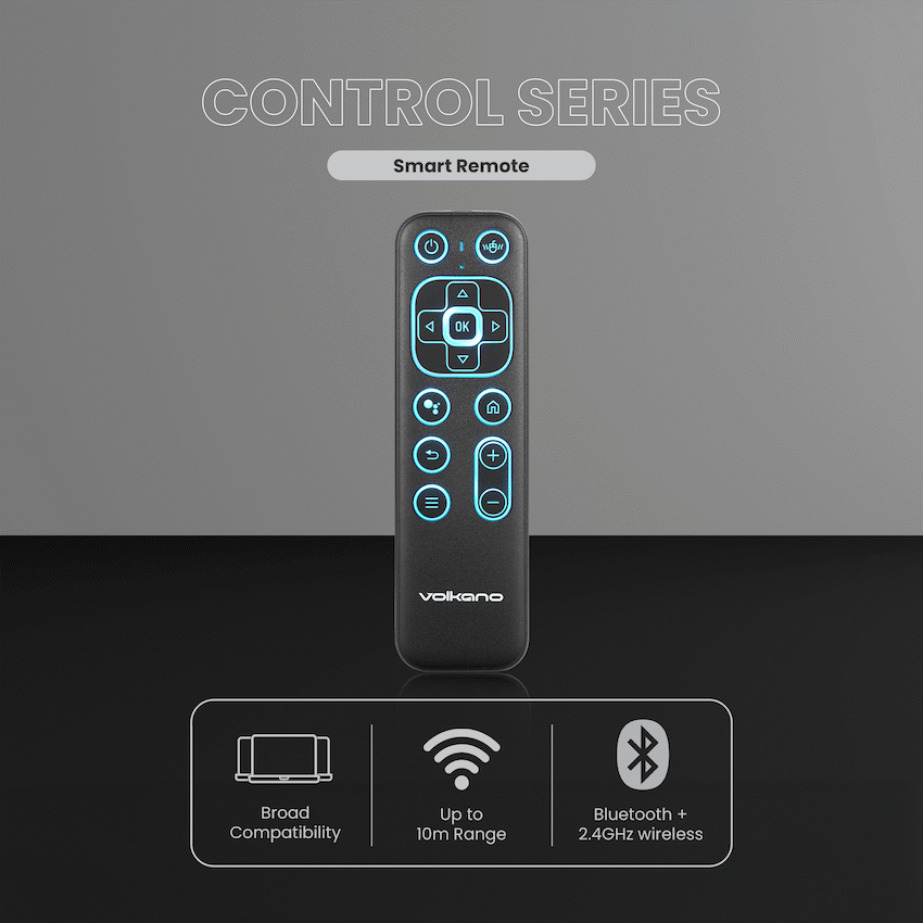 Volkano Control Series Smart Remote With Recharge | VK-20321-BK