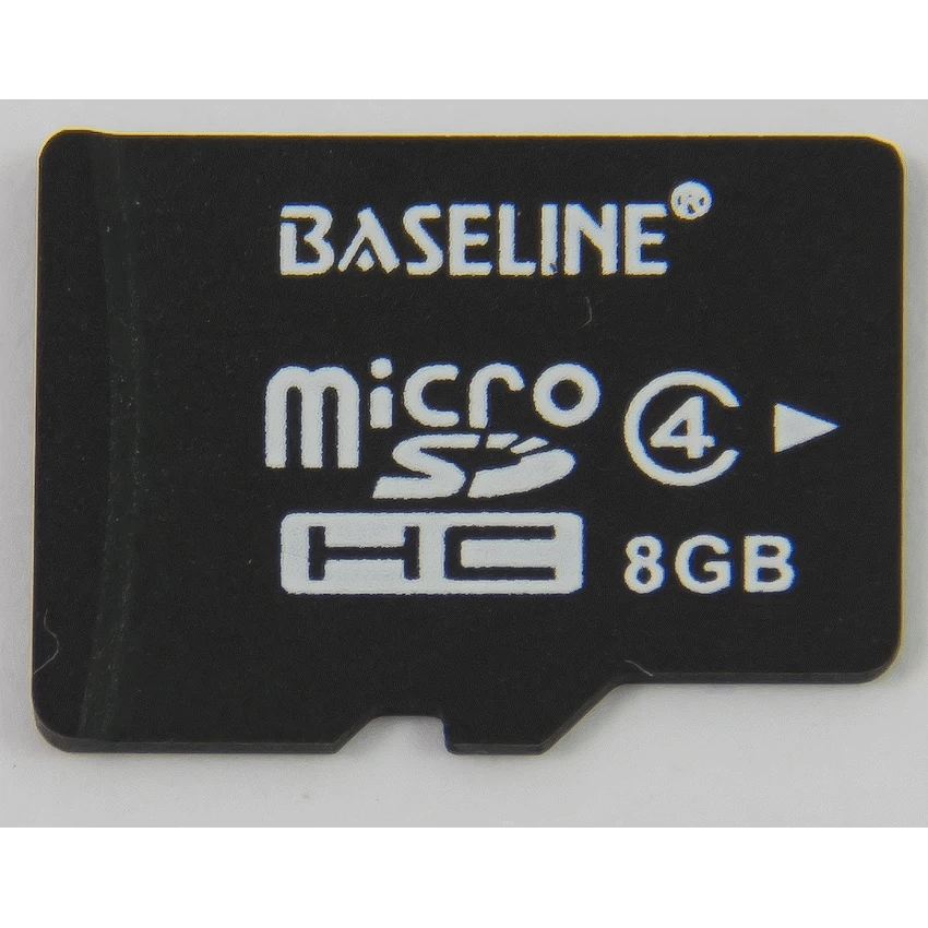 Baseline 8GB MicroSDHC Class 10 Memory Card with SD Adapter | BLRP-MC8GB