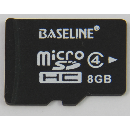 Baseline 8GB MicroSDHC Class 10 Memory Card with SD Adapter | BLRP-MC8GB
