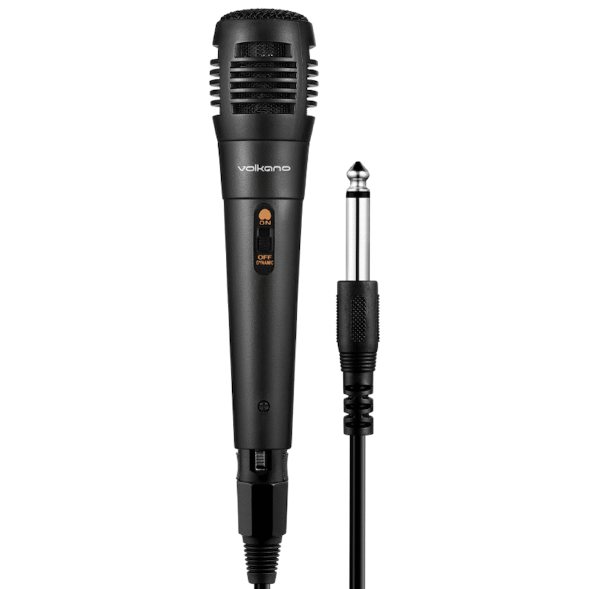 Volkano Vocal Series ABS Wired Microphone - Black | VK-30027-BK